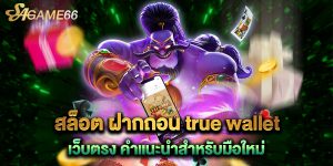 สล็อต ฝากถอน true wallet เว็บตรง คำแนะนำสำหรับมือใหม่